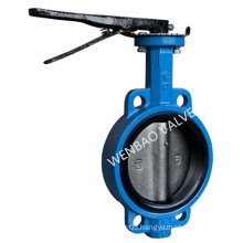 125lbs Cast Iron Body Wafer Flange End Butterfly Valve